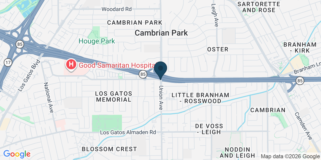 Map showing San Jose, Santa Clara County, CA