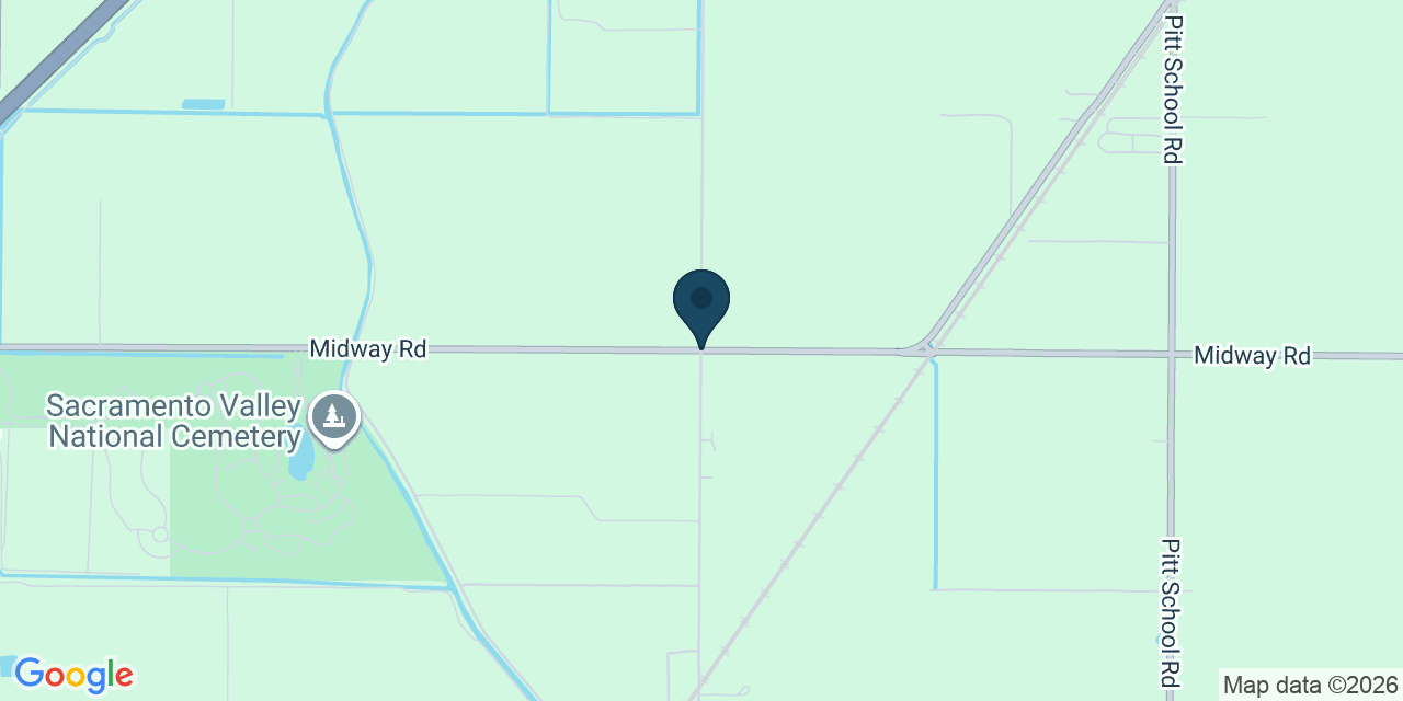 Map showing Solano County, CA