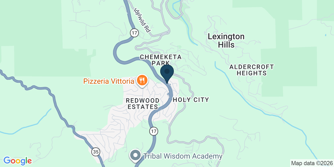 Map showing Lexington Hills, Santa Clara County, CA