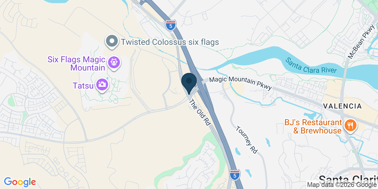 Map showing Los Angeles County, CA