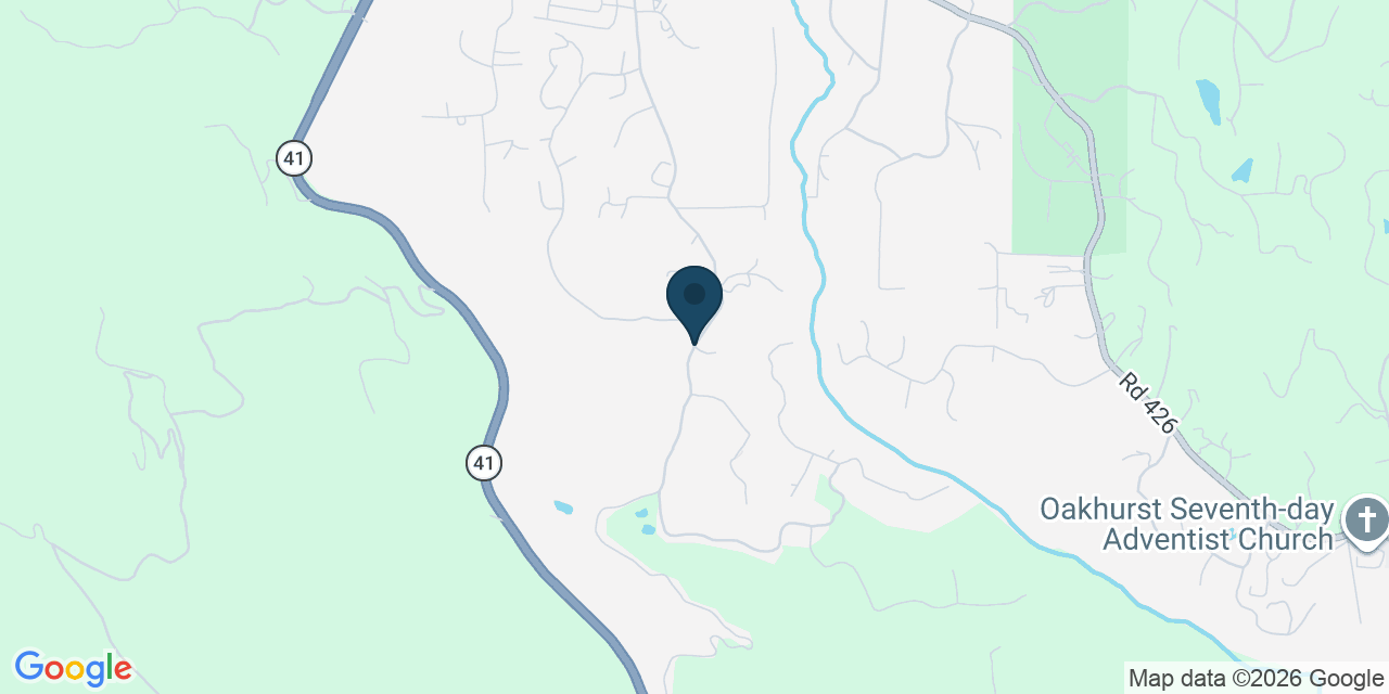 Map showing Oakhurst, Madera County, CA