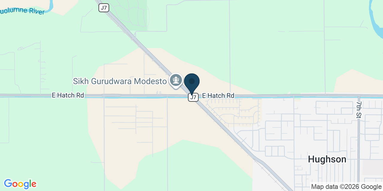 Map showing Stanislaus County, CA