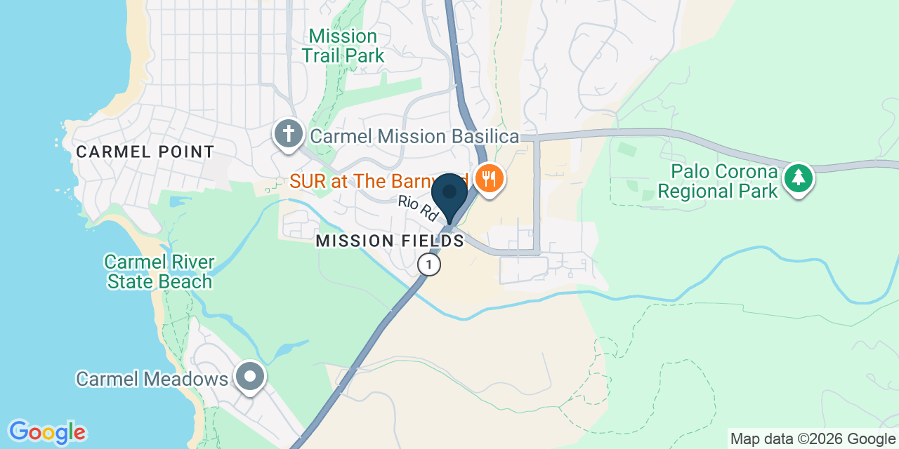 Map showing Mission Fields, Monterey County, CA