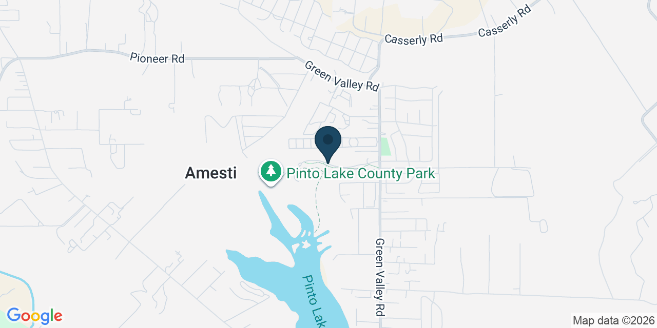 Map showing Amesti, Santa Cruz County, CA