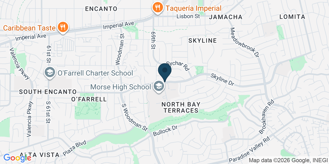 Map showing San Diego, San Diego County, CA