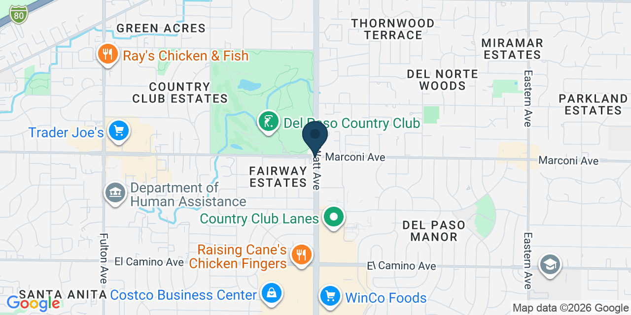 Map showing Arden-Arcade, Sacramento County, CA