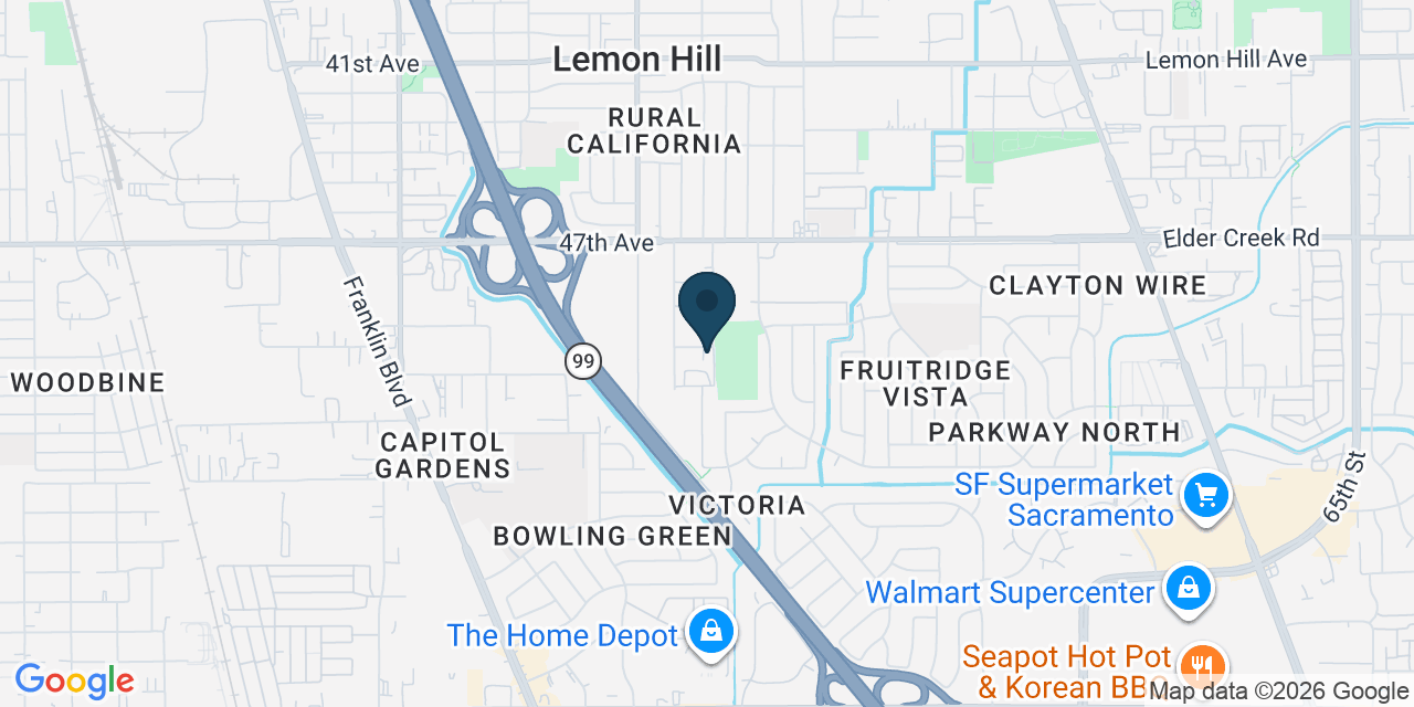 Map showing Sacramento, Sacramento County, CA
