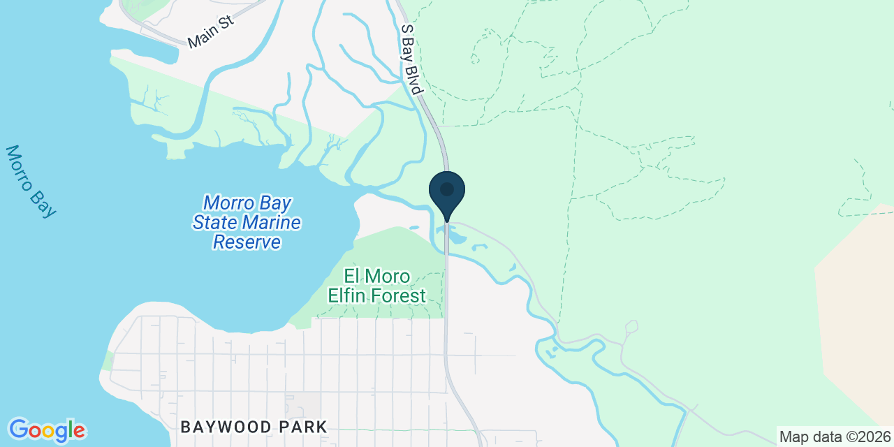 Map showing San Luis Obispo County, CA
