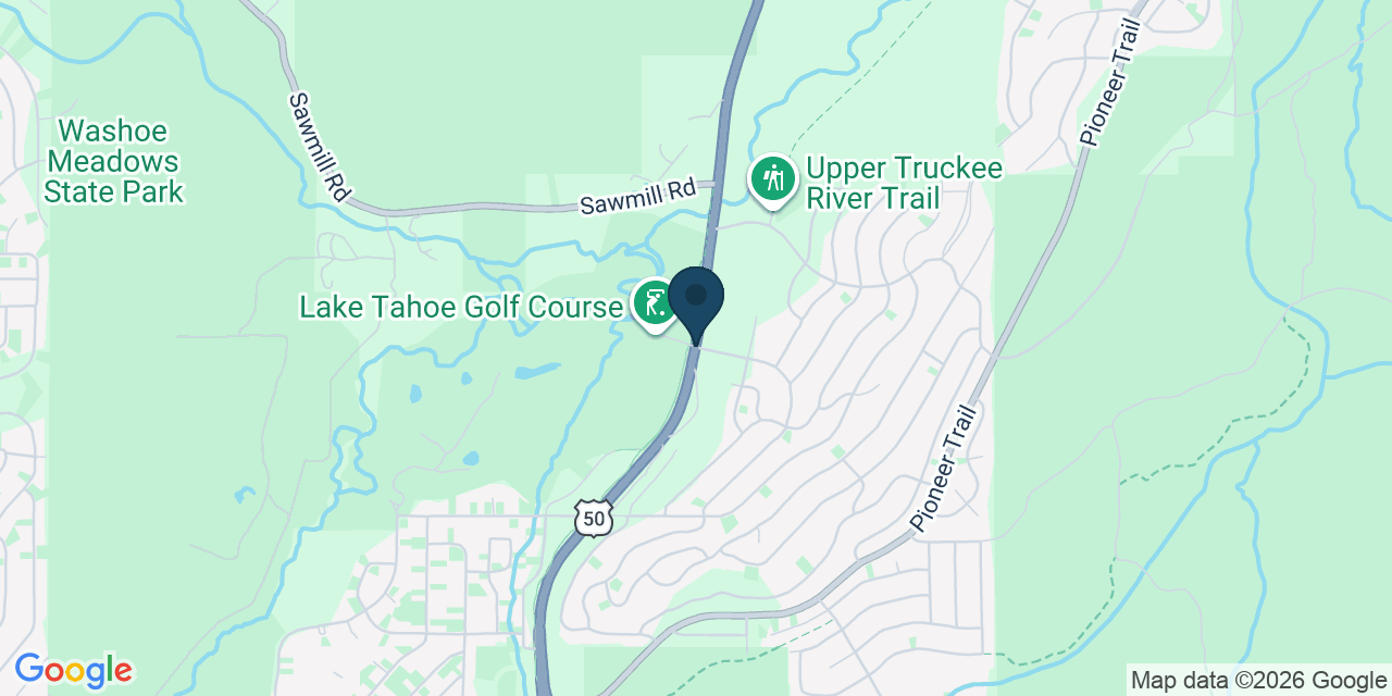 Map showing El Dorado County, CA