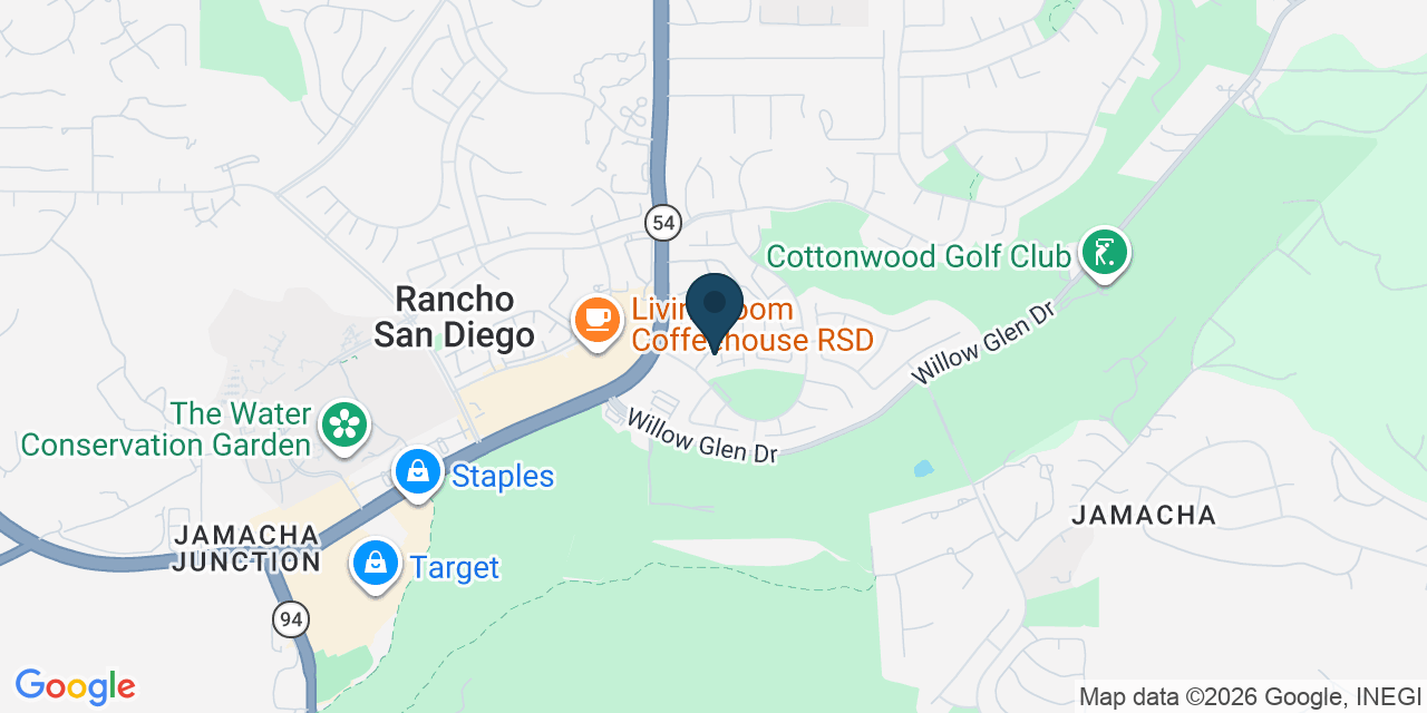 Map showing El Cajon, San Diego County, CA