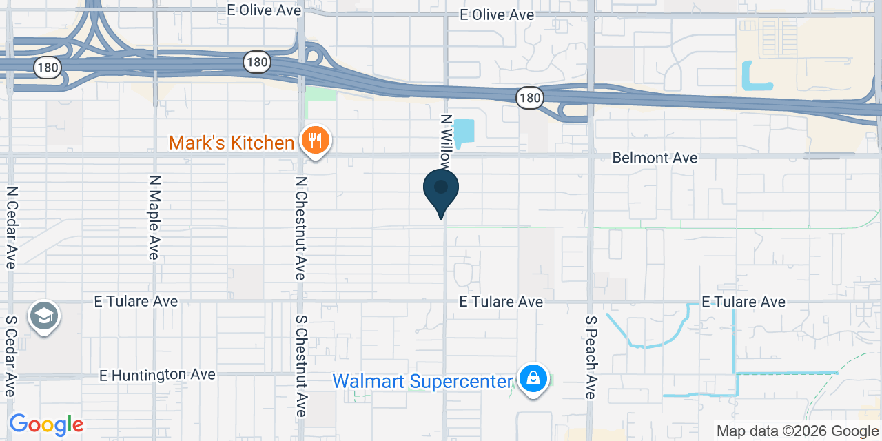 Map showing Fresno, Fresno County, CA