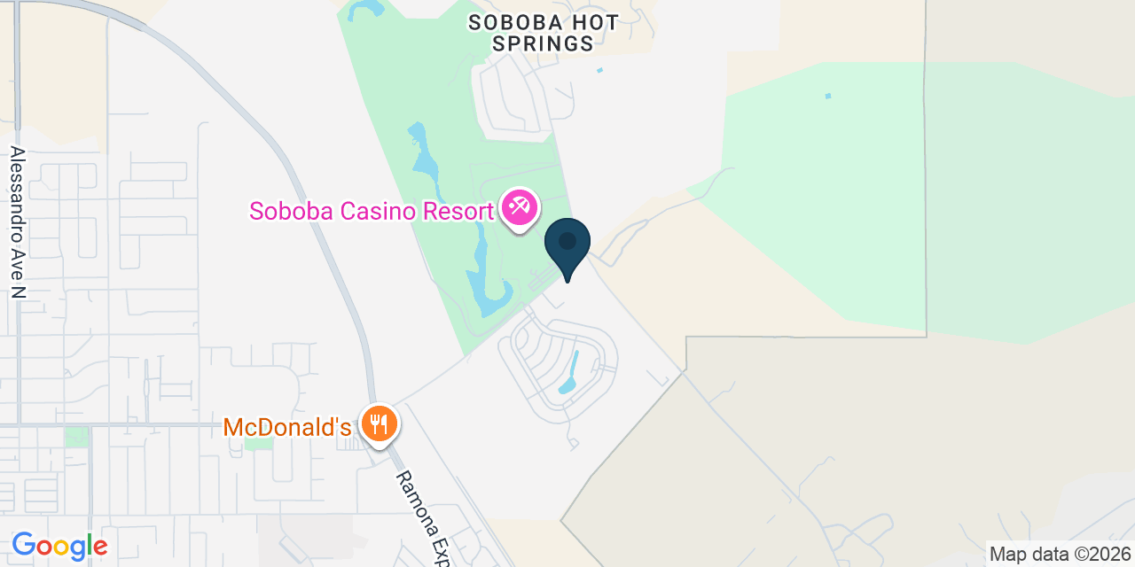 Map showing San Jacinto, Riverside County, CA