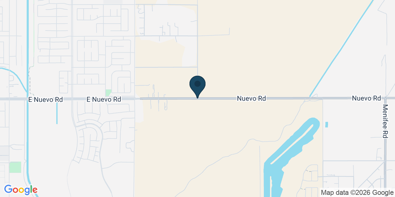 Map showing Riverside County, CA