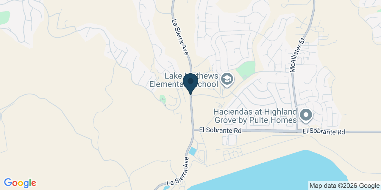 Map showing El Sobrante, Riverside County, CA