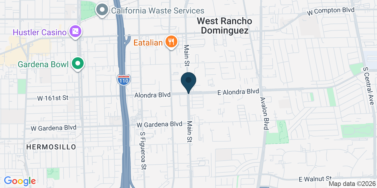 Map showing Carson, Los Angeles County, CA