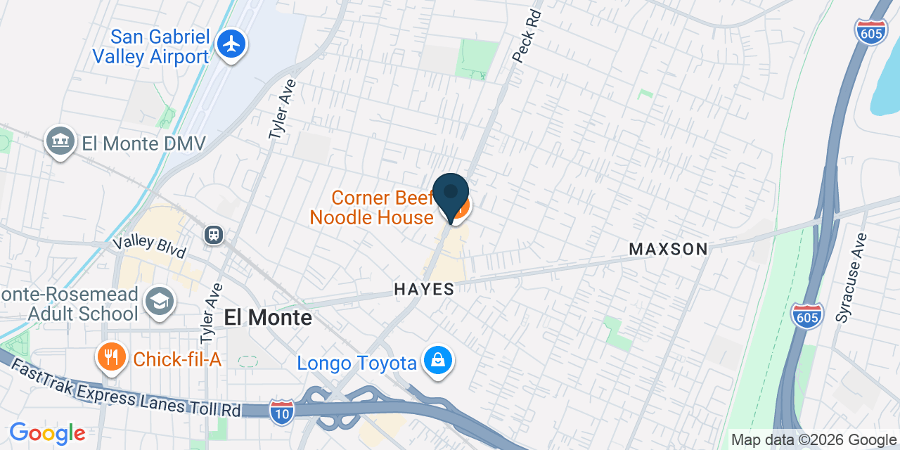 Map showing Los Angeles County, CA