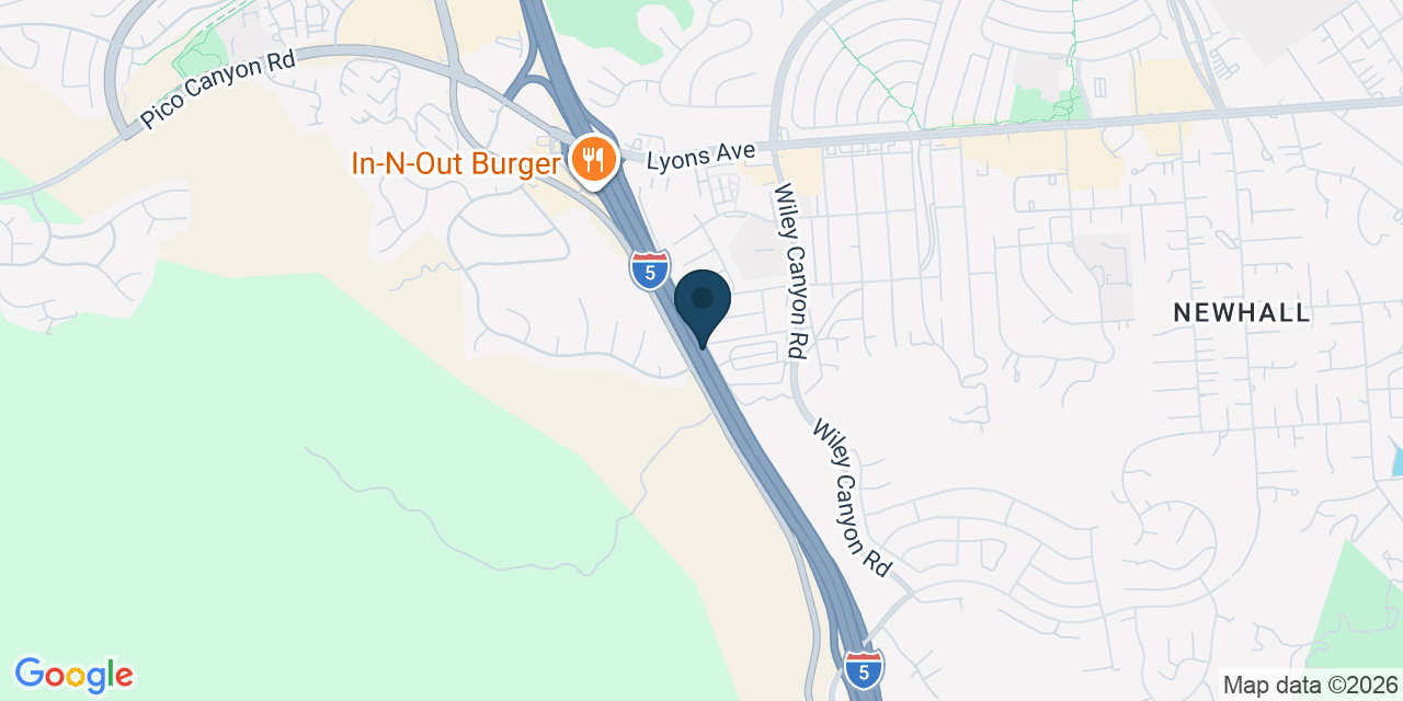 Map showing Santa Clarita, Los Angeles County, CA