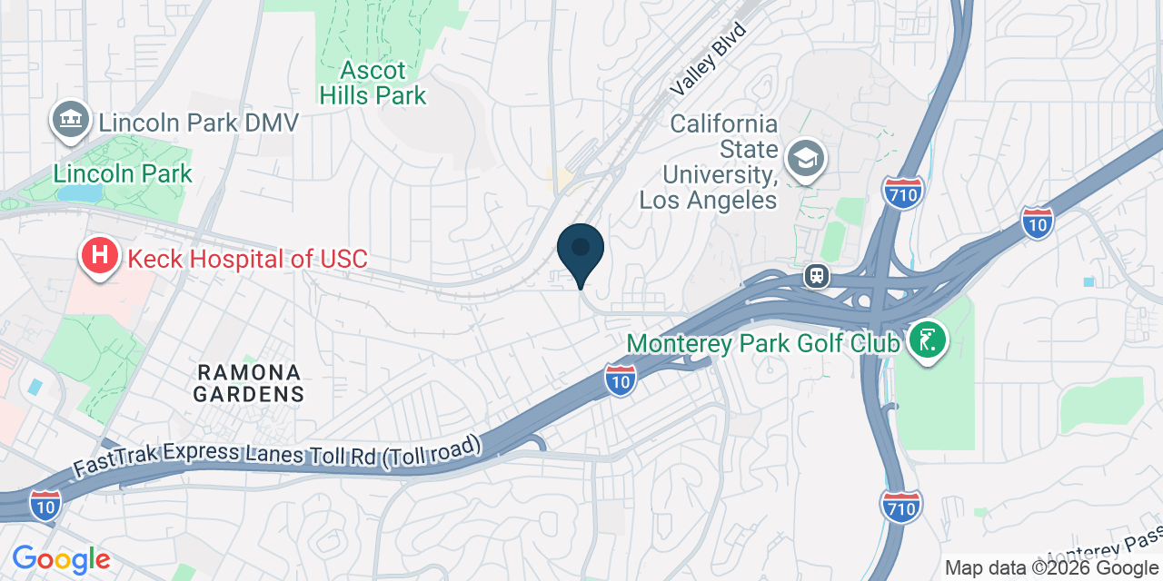 Map showing Los Angeles, Los Angeles County, CA