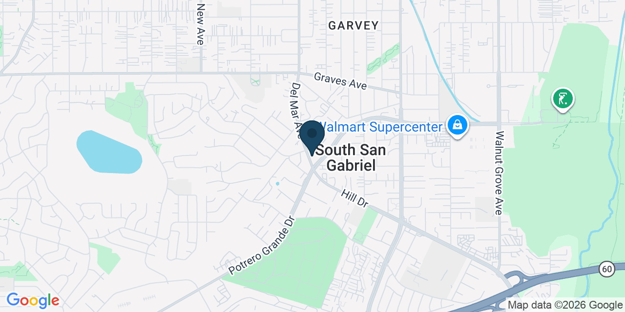 Map showing Rosemead, Los Angeles County, CA