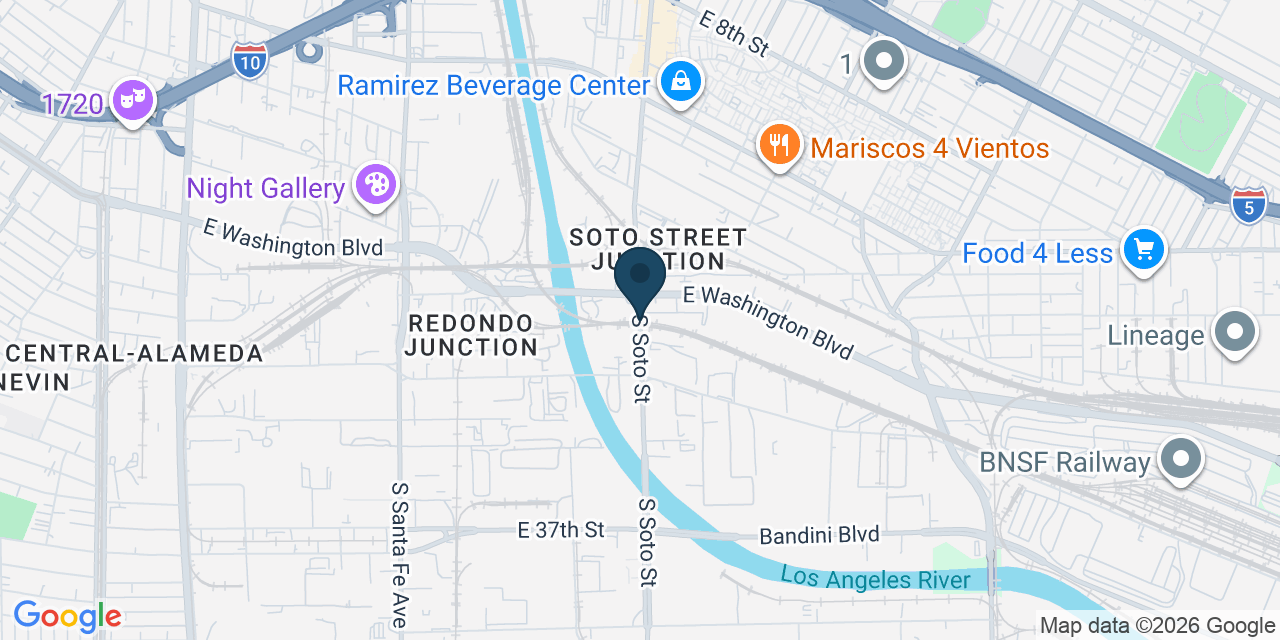 Map showing Los Angeles County, CA