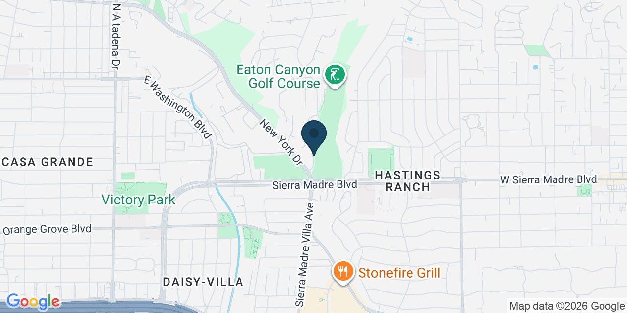Map showing Los Angeles County, CA
