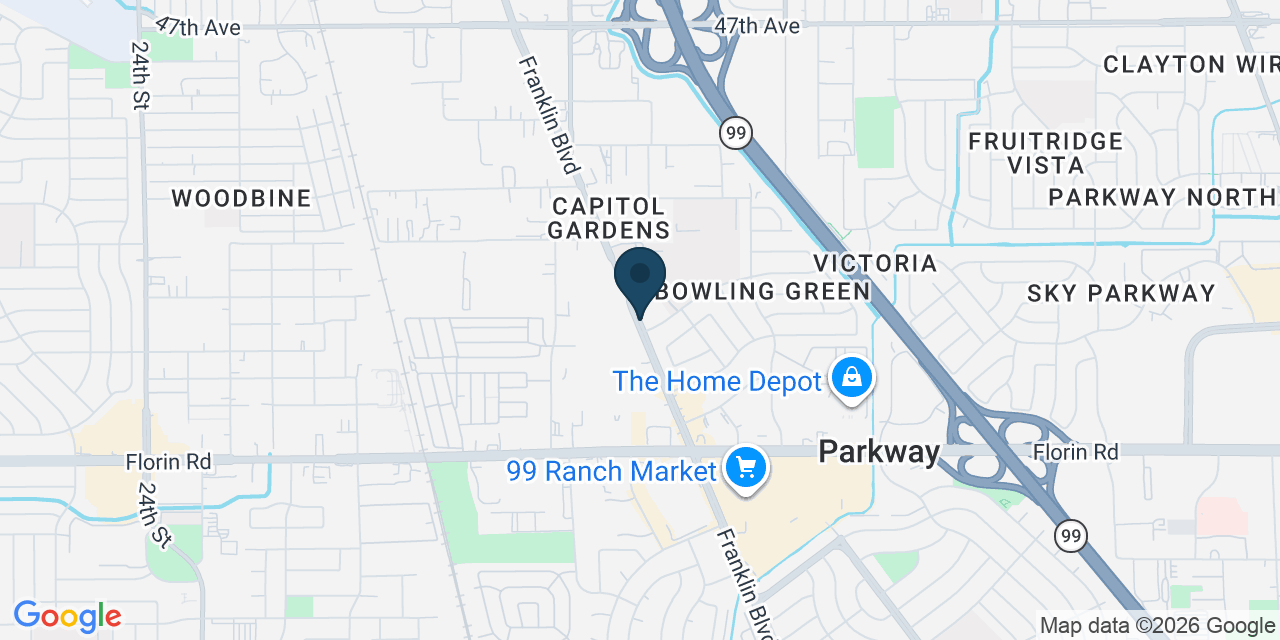 Map showing Sacramento, Sacramento County, CA