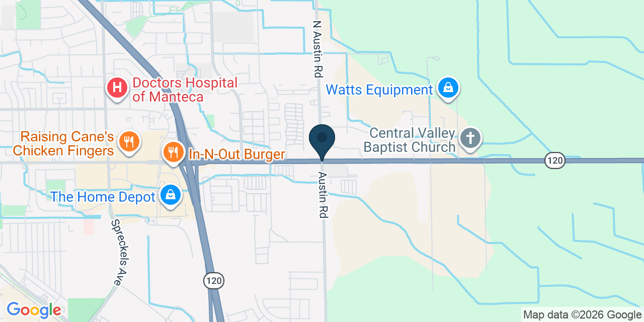Map showing San Joaquin County, CA