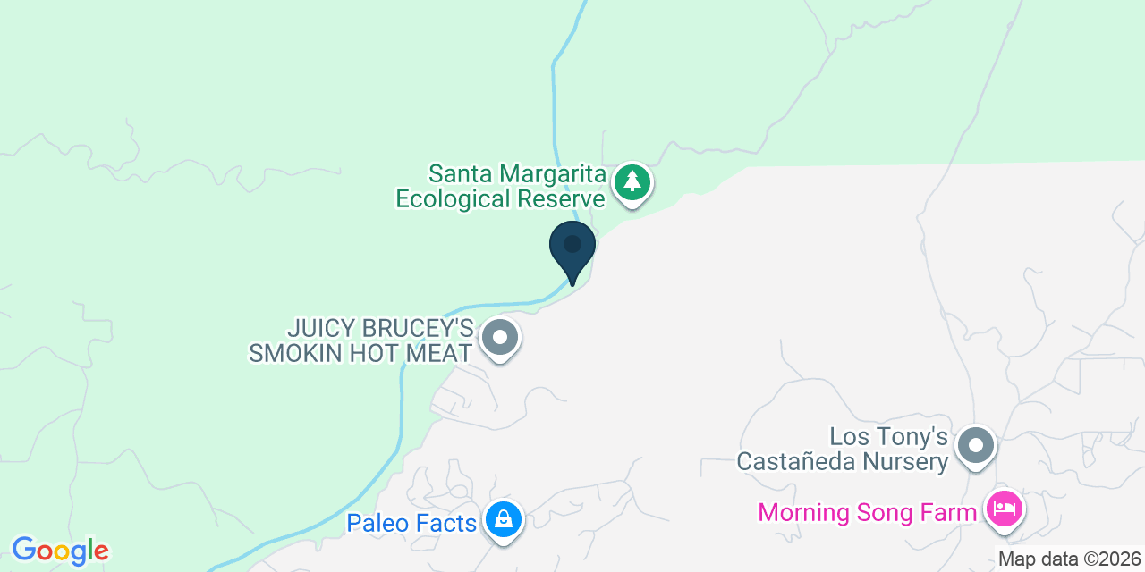 Map showing Fallbrook, San Diego County, CA