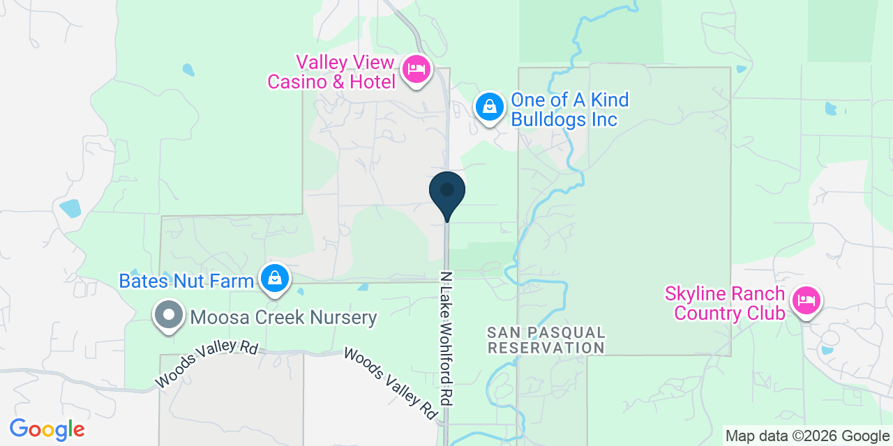 Map showing San Diego County, CA