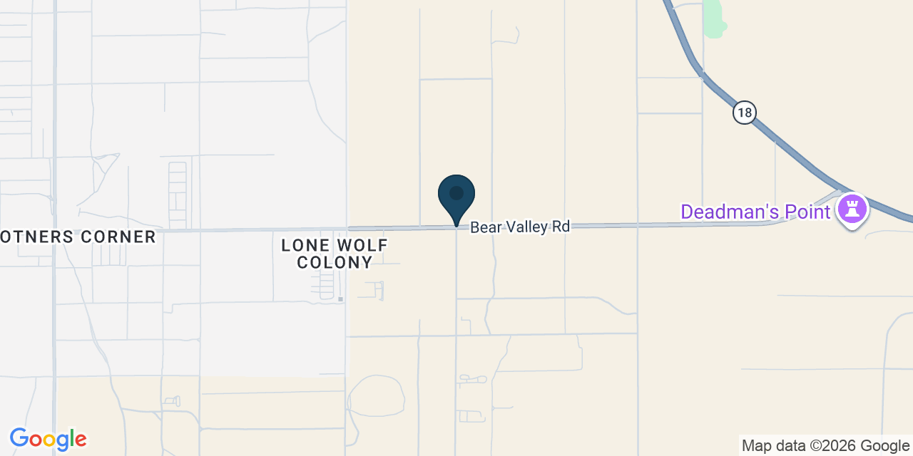 Map showing San Bernardino County, CA