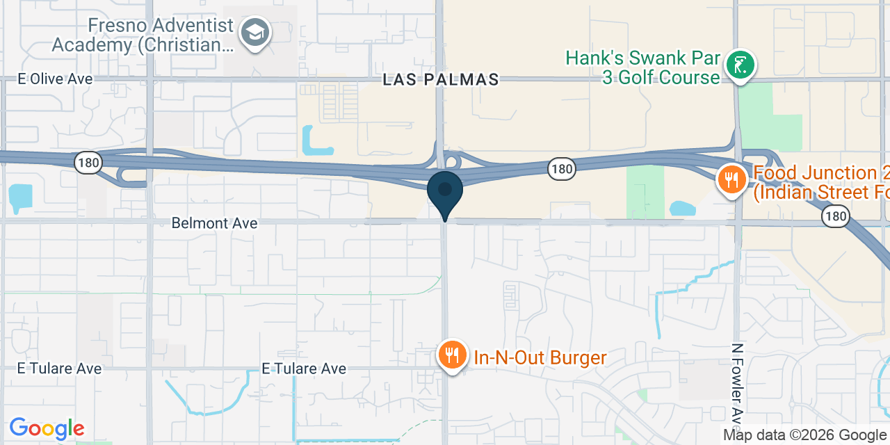 Map showing Fresno, Fresno County, CA