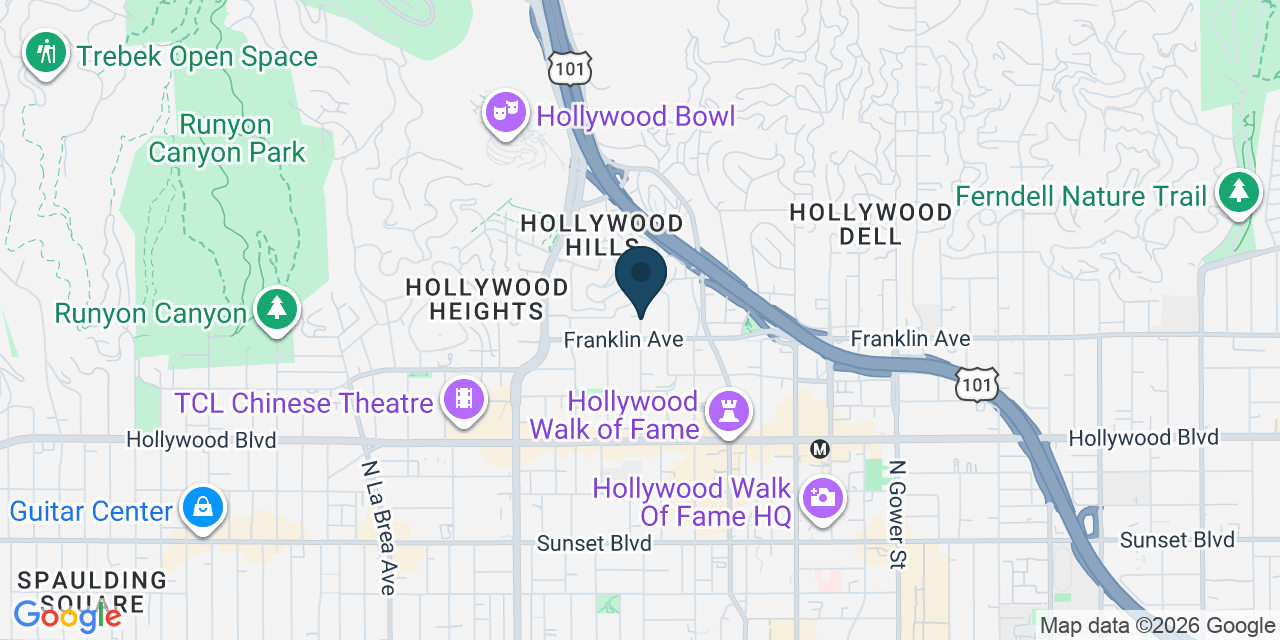 Map showing Los Angeles, Los Angeles County, CA