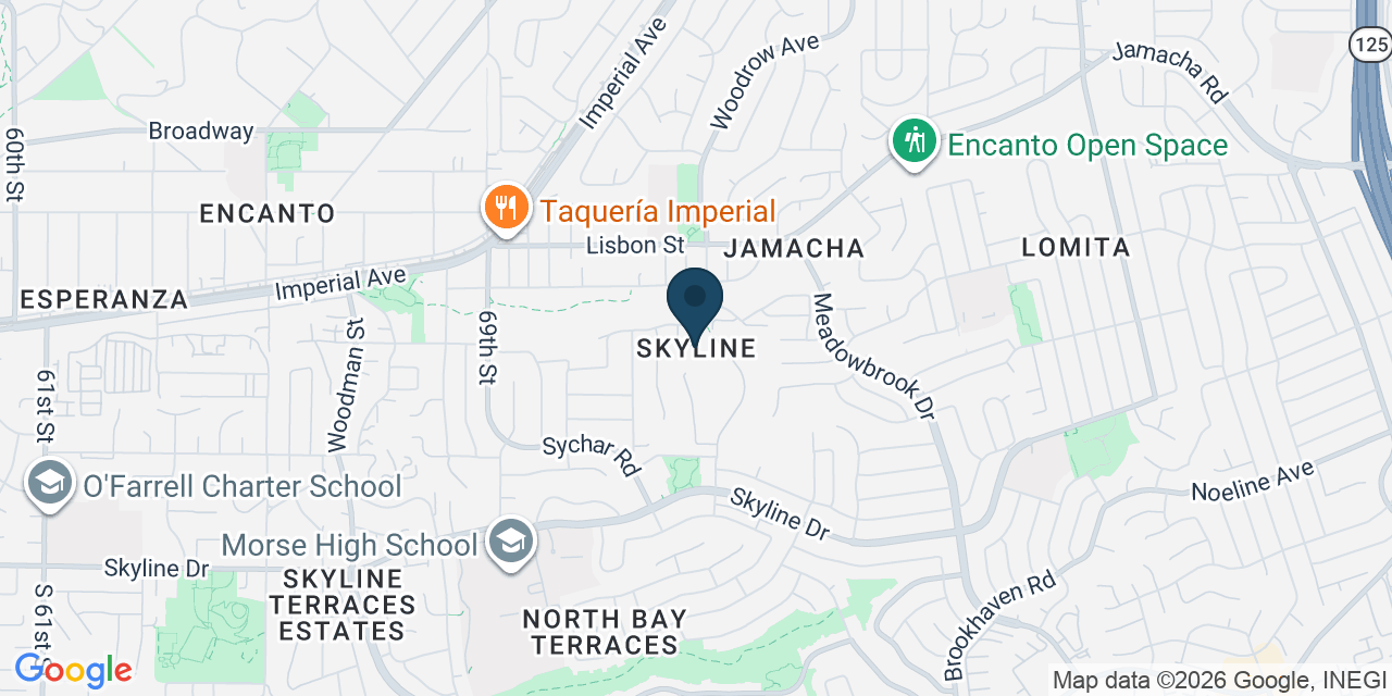 Map showing San Diego, San Diego County, CA