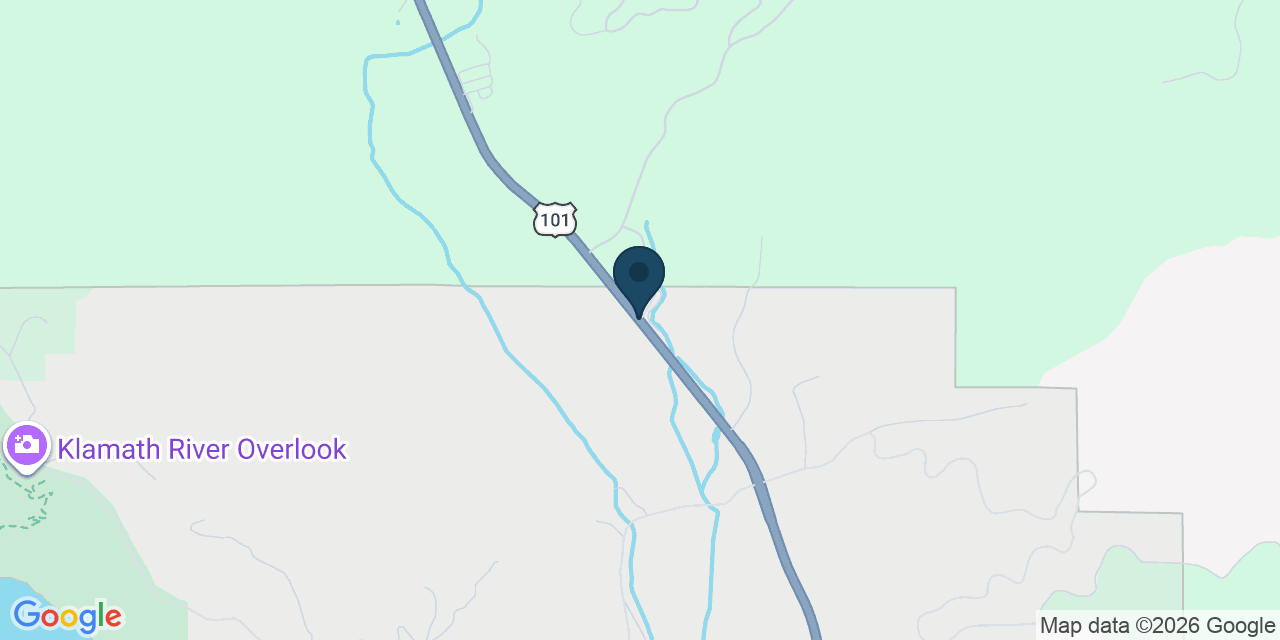 Map showing Klamath, Del Norte County, CA