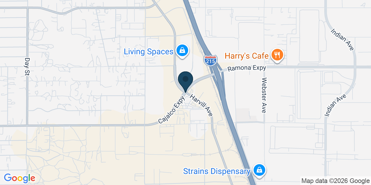 Map showing Mead Valley, Riverside County, CA