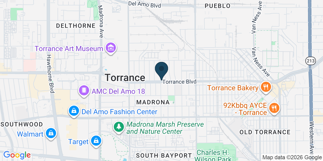 Map showing Los Angeles County, CA