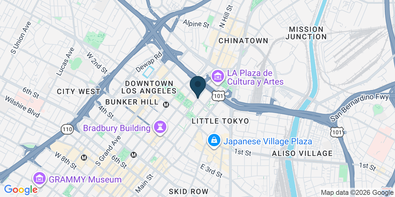 Map showing Los Angeles, Los Angeles County, CA