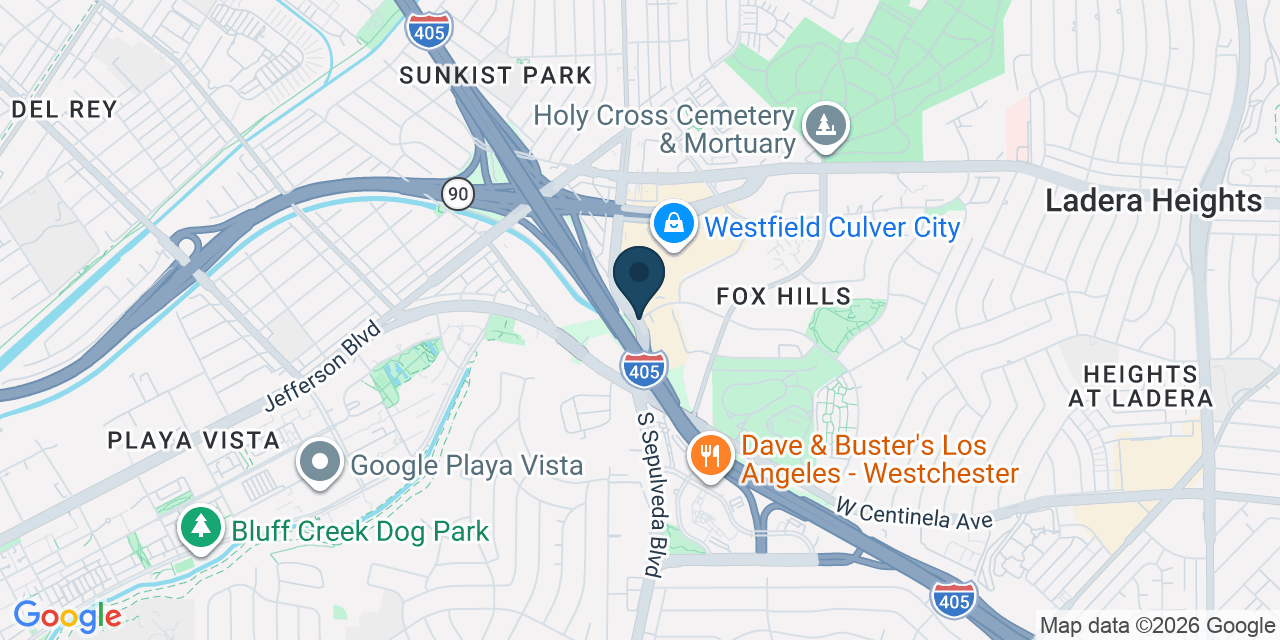 Map showing Culver City, Los Angeles County, CA