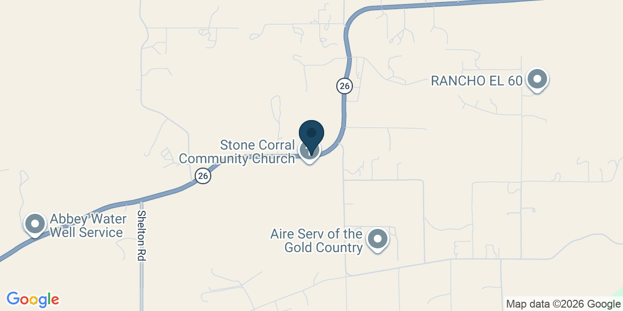 Map showing Valley Springs, Calaveras County, CA