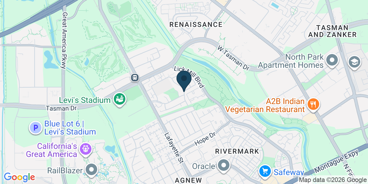 Map showing Santa Clara, Santa Clara County, CA