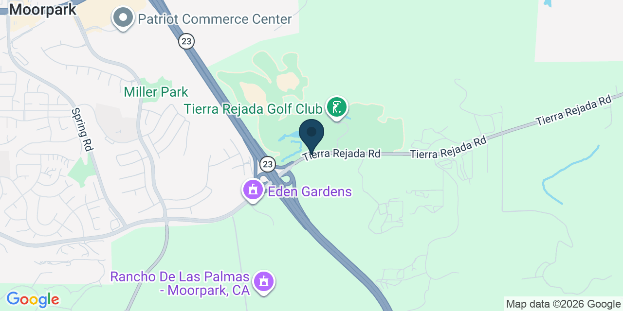 Map showing Ventura County, CA