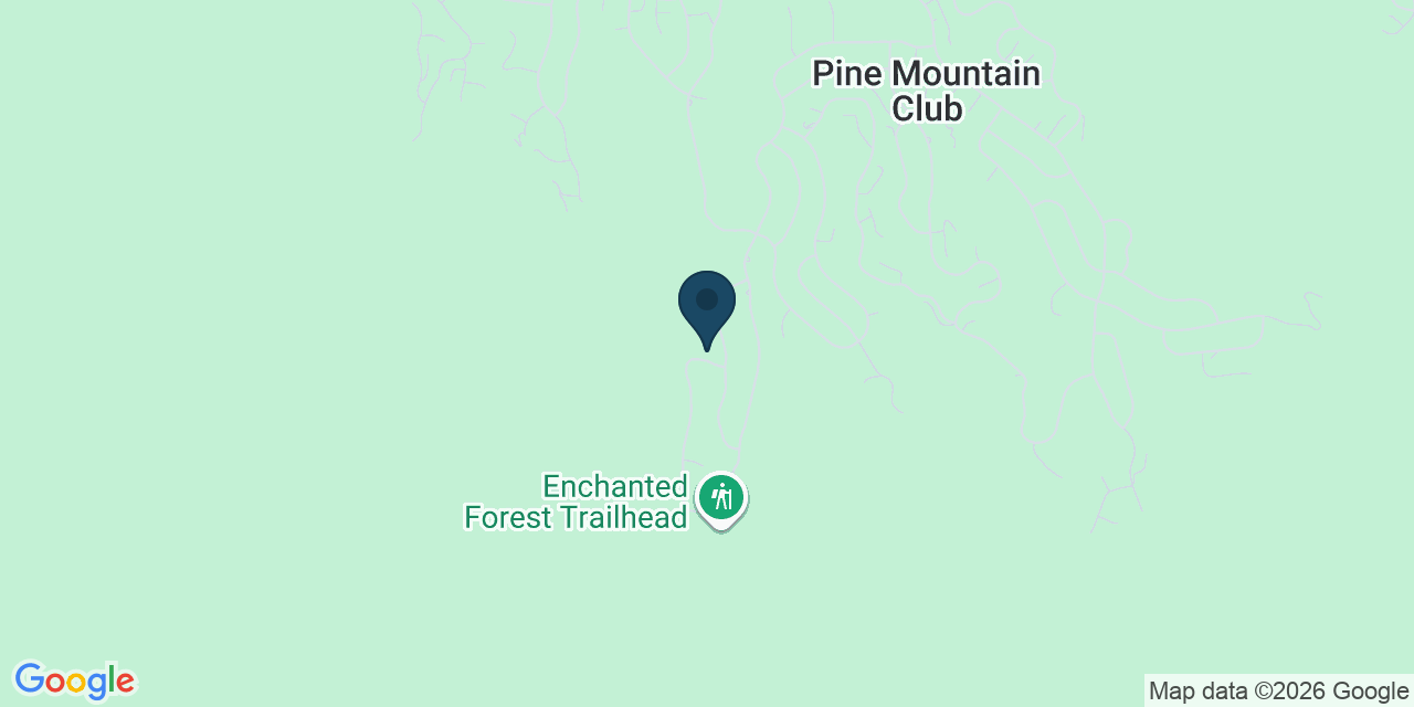 Map showing Frazier Park, Kern County, CA