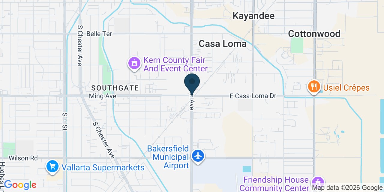 Map showing Casa Loma, Kern County, CA
