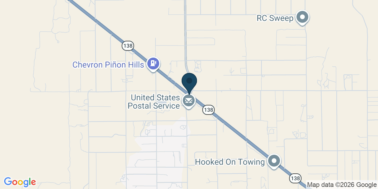 Map showing Piñon Hills, San Bernardino County, CA
