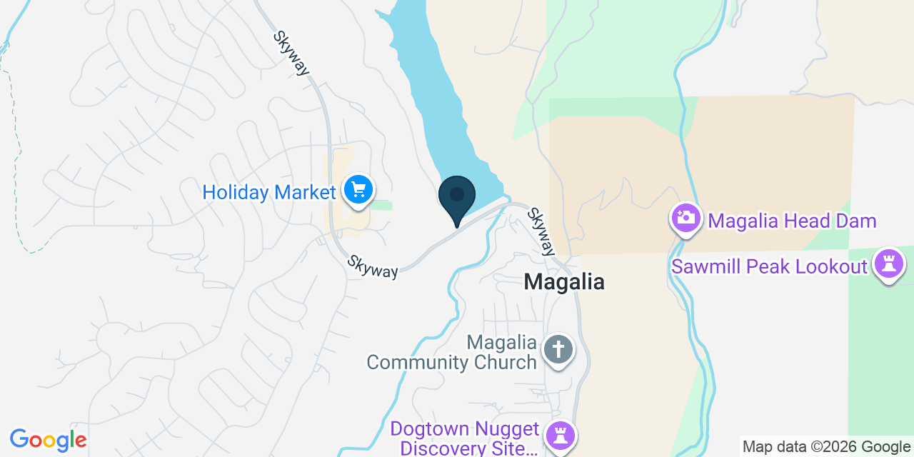 Map showing Magalia, Butte County, CA