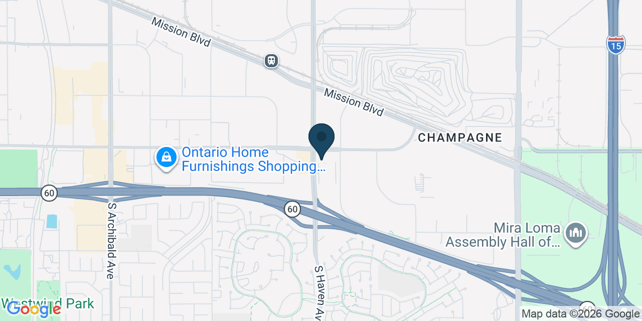Map showing Ontario, San Bernardino County, CA