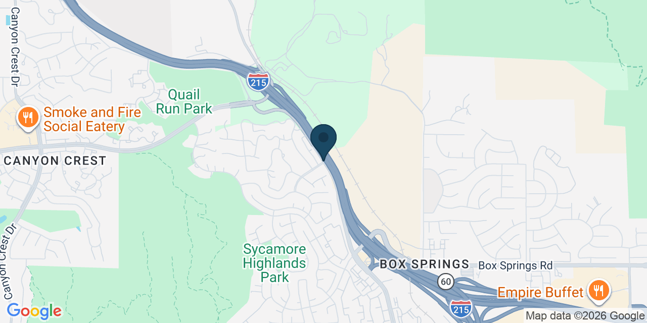 Map showing Riverside County, CA