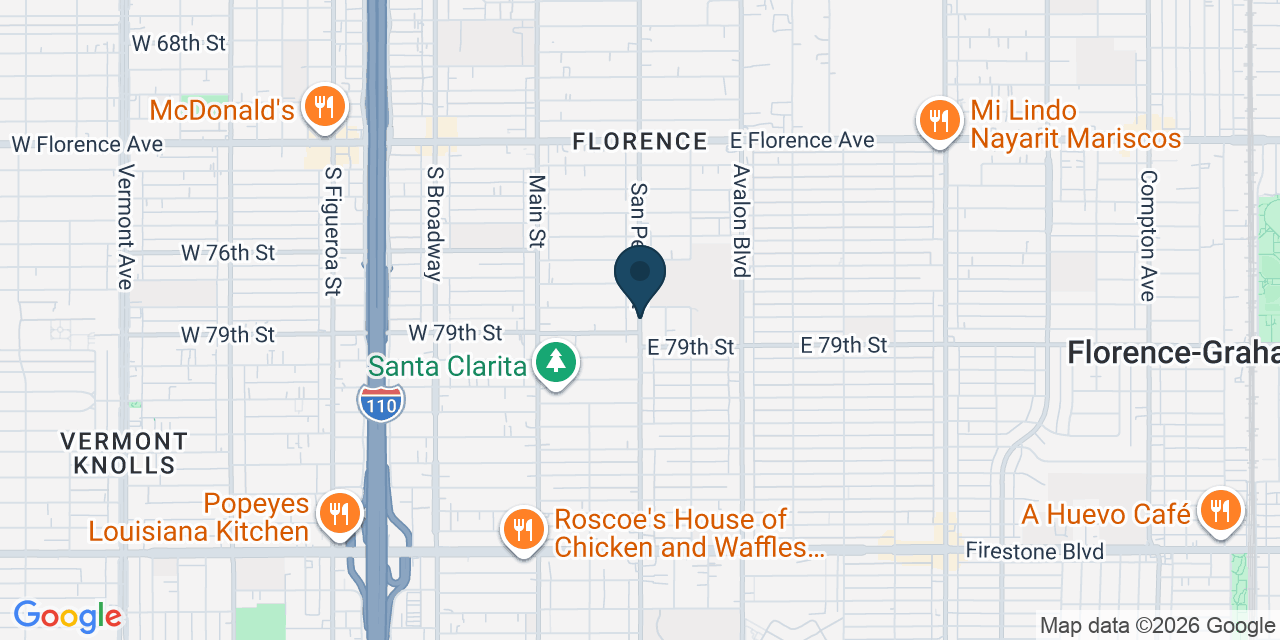 Map showing Los Angeles County, CA