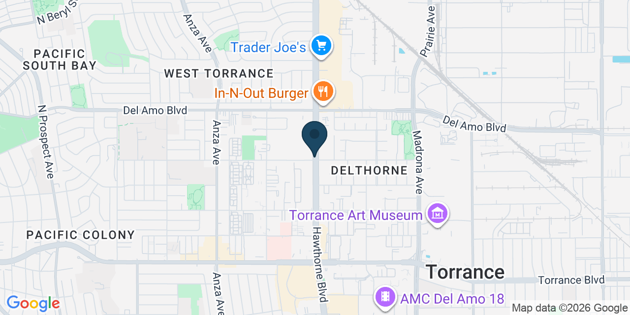 Map showing Los Angeles County, CA