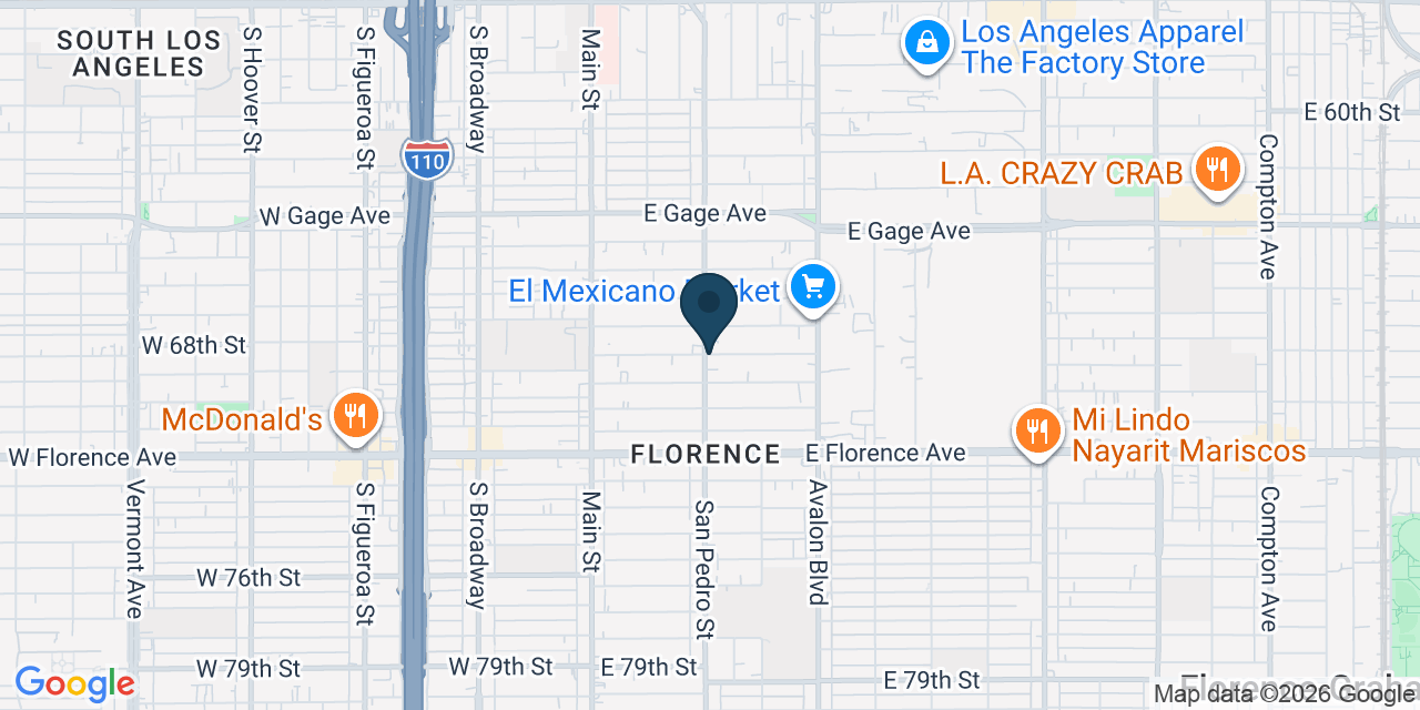 Map showing Los Angeles, Los Angeles County, CA